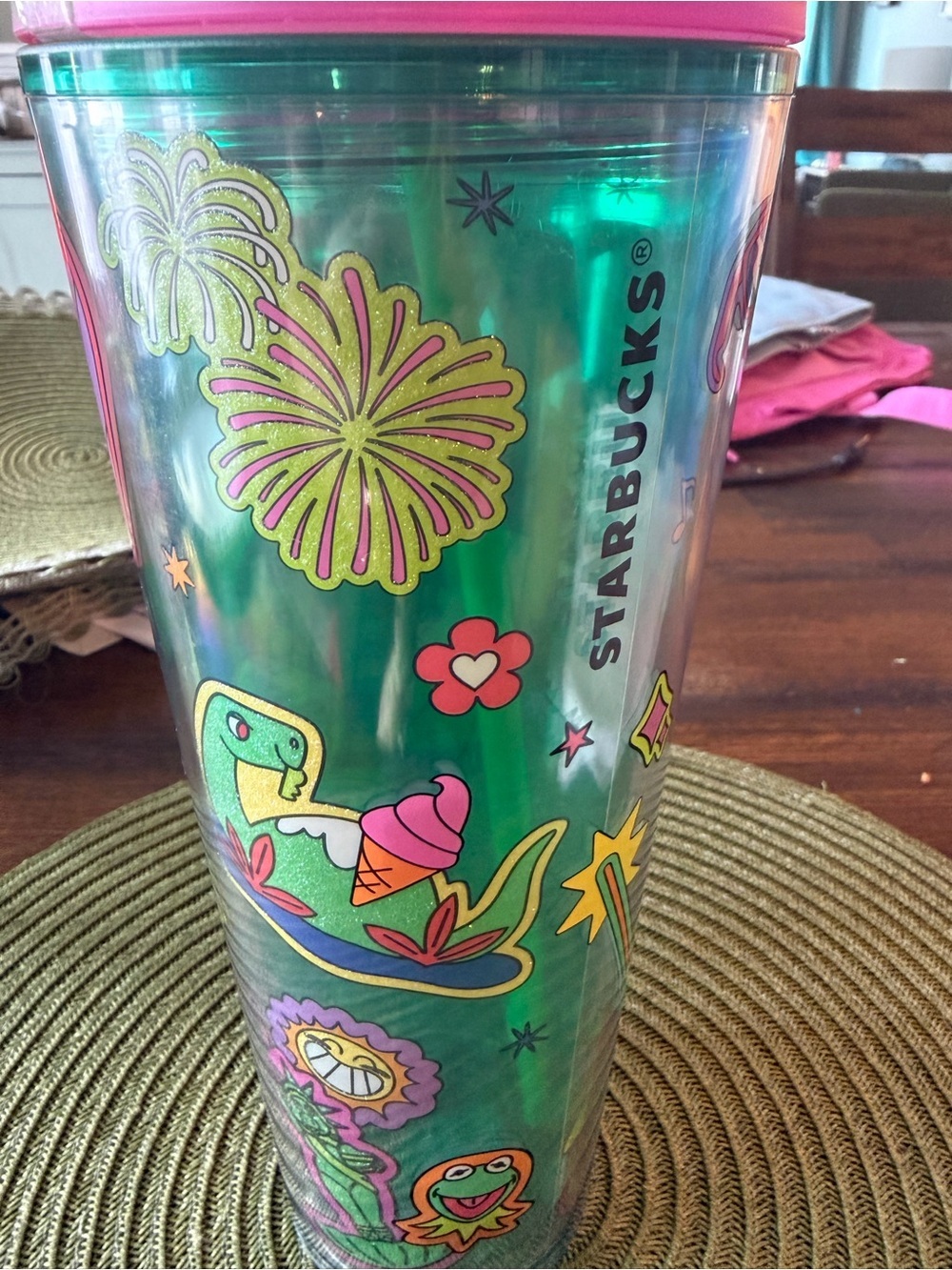 Starbucks Green & Pink Disney